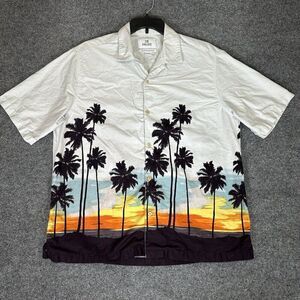 28 Palms Hawaiian Shirt Mens XL Multicolor Camp Button Up Short Sleeve‎ Relaxed
